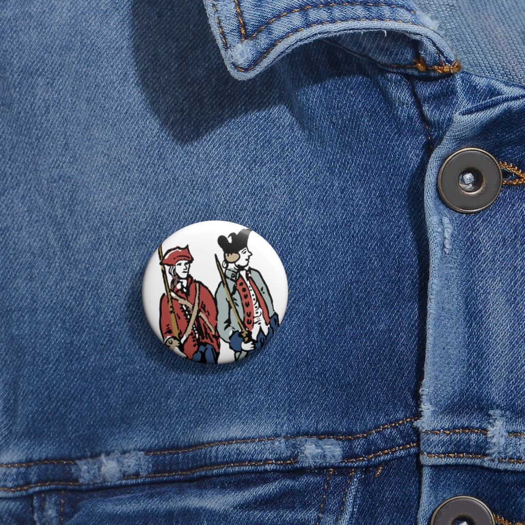 Pair of Soldiers Pin Button - July Wallpaper of the Month