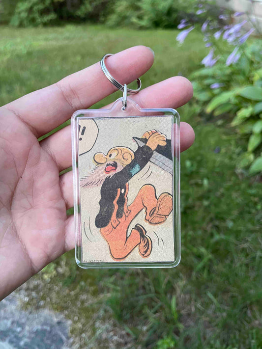 Cliffhanger Comic Keychain