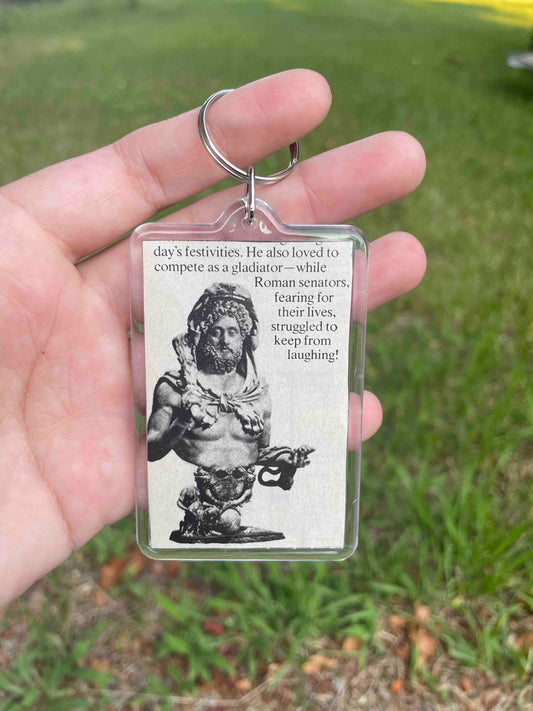 Roman Bust Keychain