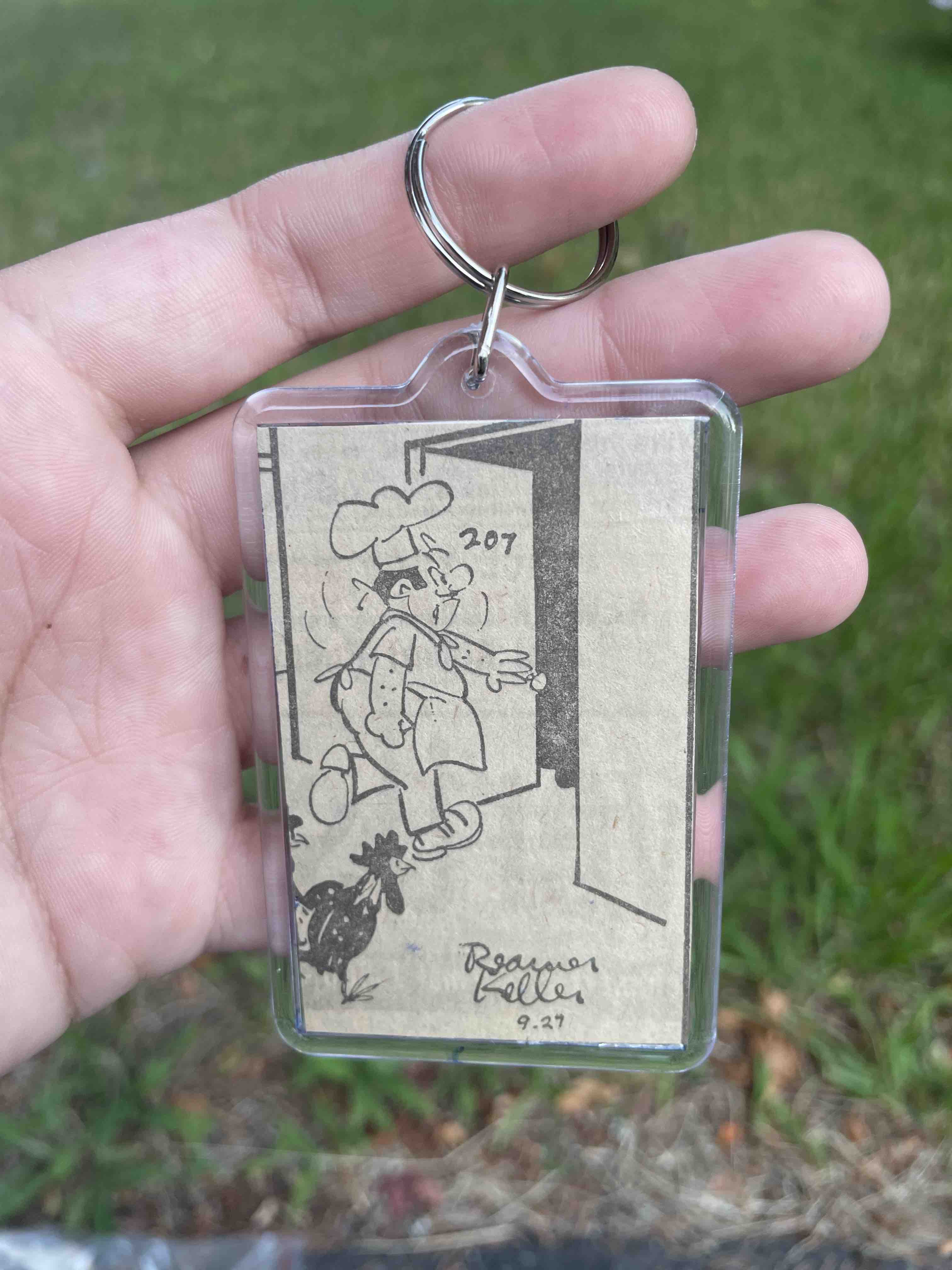 Newspaper keychain 2025