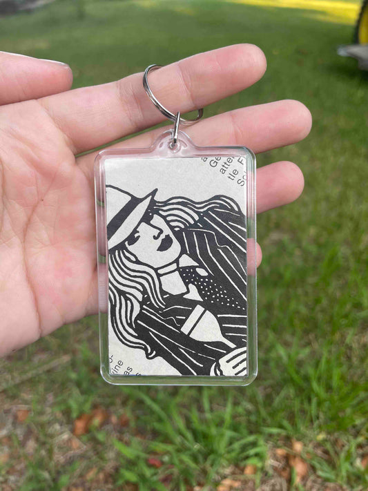 Carmen Sandiego Keychain