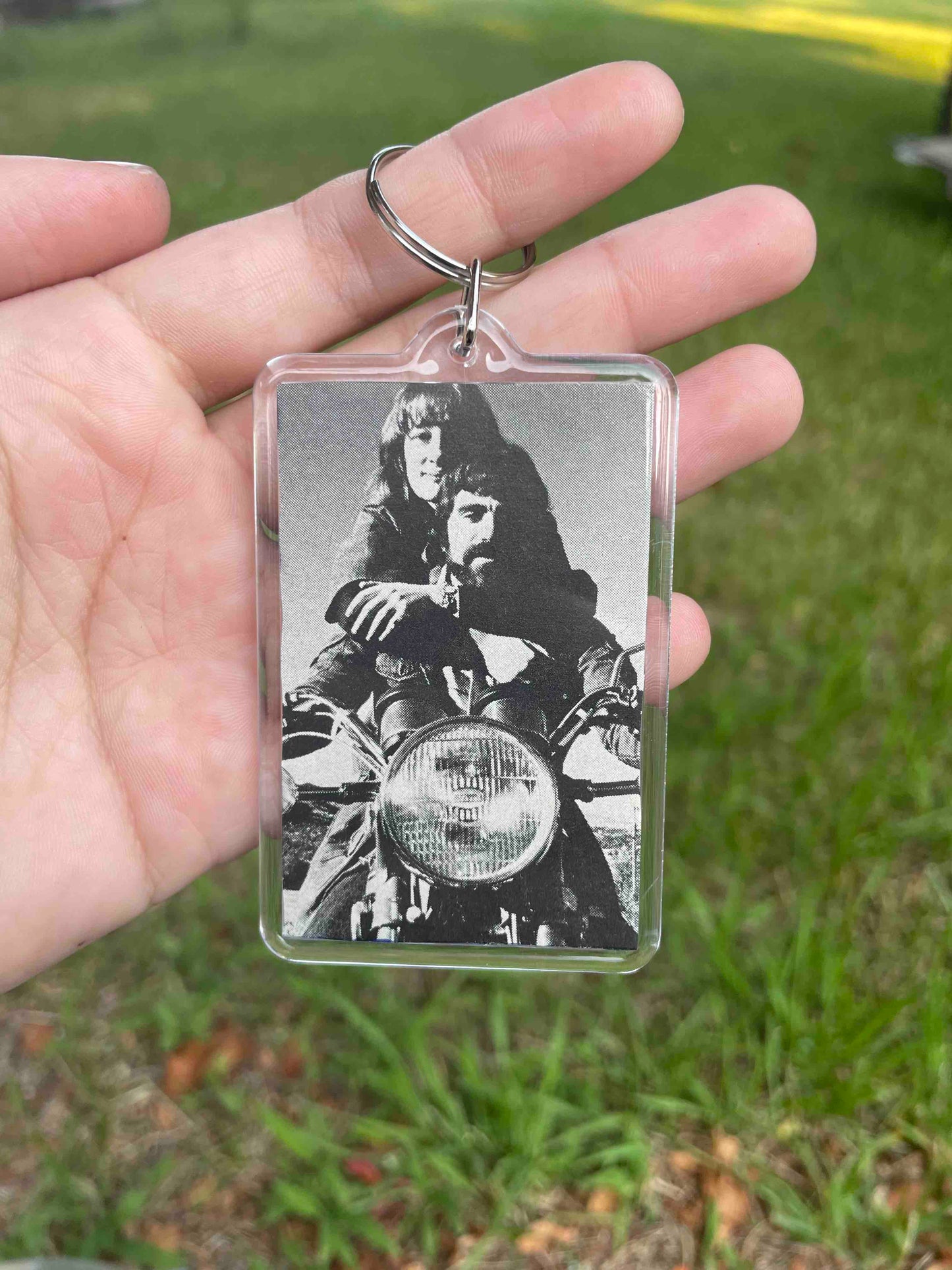 Motorcycle Couple Keychain