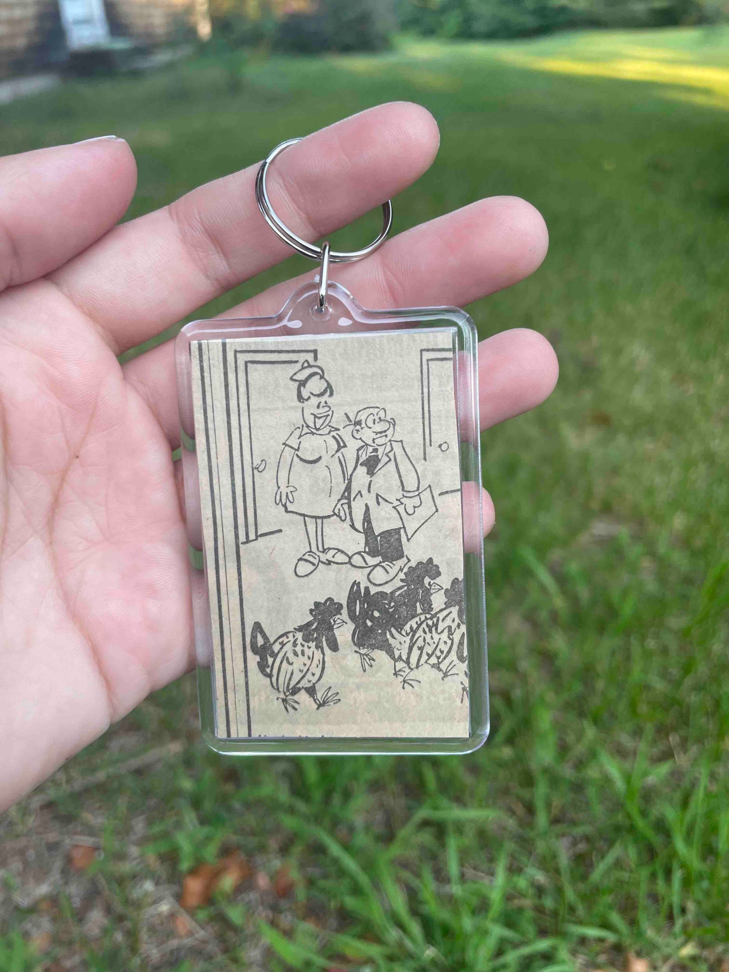 Cartoon Collection Keychain - September 1974 Newspaper