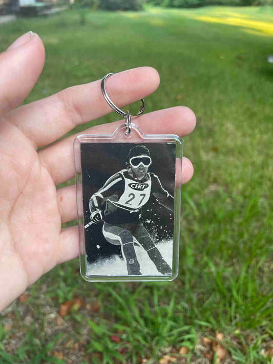 Skiier Keychain