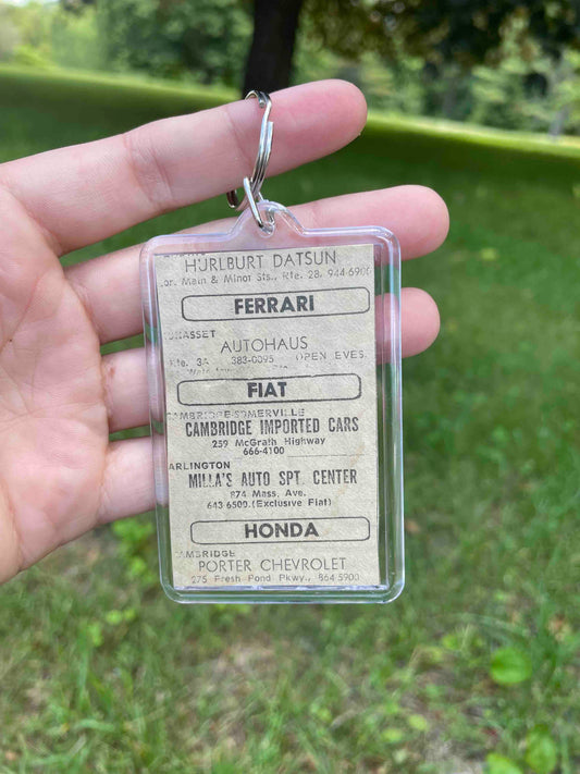 Car Listing Keychain