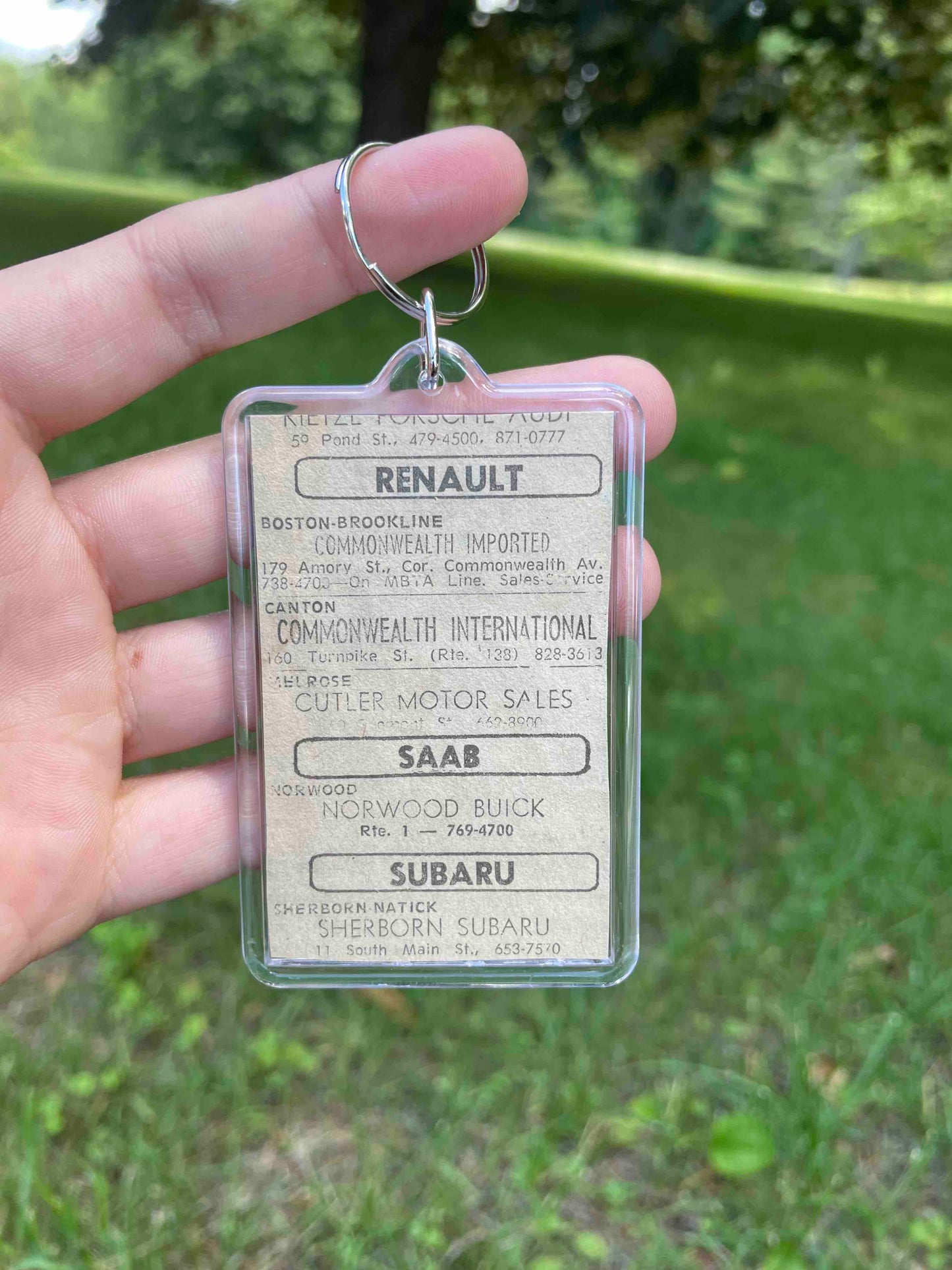 Car Listing Keychain