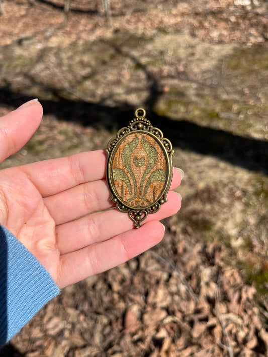 Spring Iridescent Antique Pendant