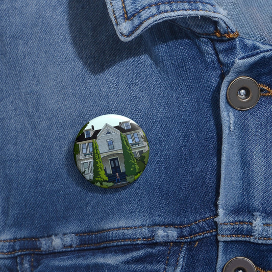 Elm Street House Pin Button