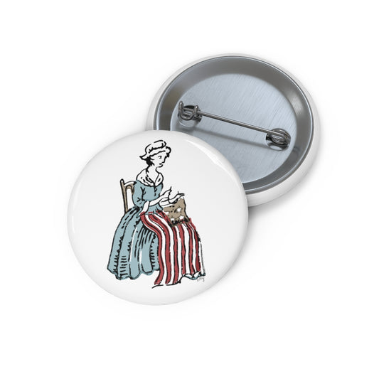 Betsy Ross Pin Button - July Wallpaper of the Month